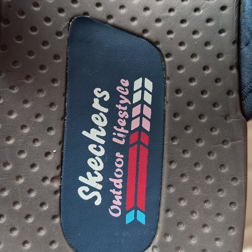 Skechers Reggae Zig Swag 10 Blue Thong Sandals Durable Sole Casual Outdoor - Picture 7 of 8